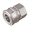 Quick coupling Fixx Lok type CPH un-valved/plain Stainless steel 316 female thread BSP, up to 345 bar